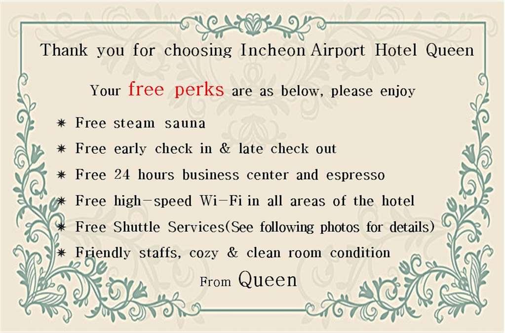 Incheon Airport Hotel Queen Servicios foto